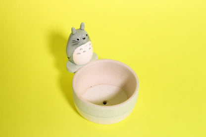 Cute Anime Ceramic Flower Pot, Perfect for Succulents and Small Plants, Handmade Ceramic Planter for Home Decor